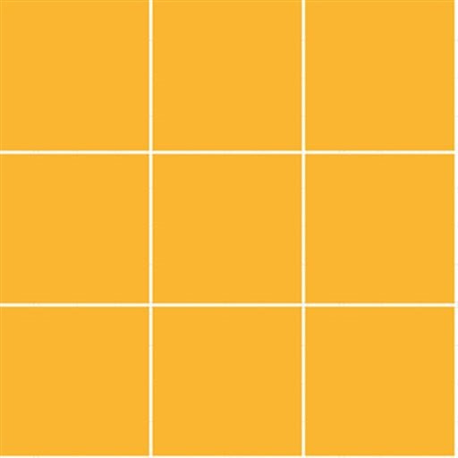 Arco Dark Yellow 100x100mm Matt Finish Wall/Floor Tile (300x300mm sheet size)