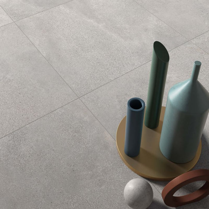 Blend Concrete Ash Matte 600x600mm Floor/Wall Tile (1.08m2 per box)