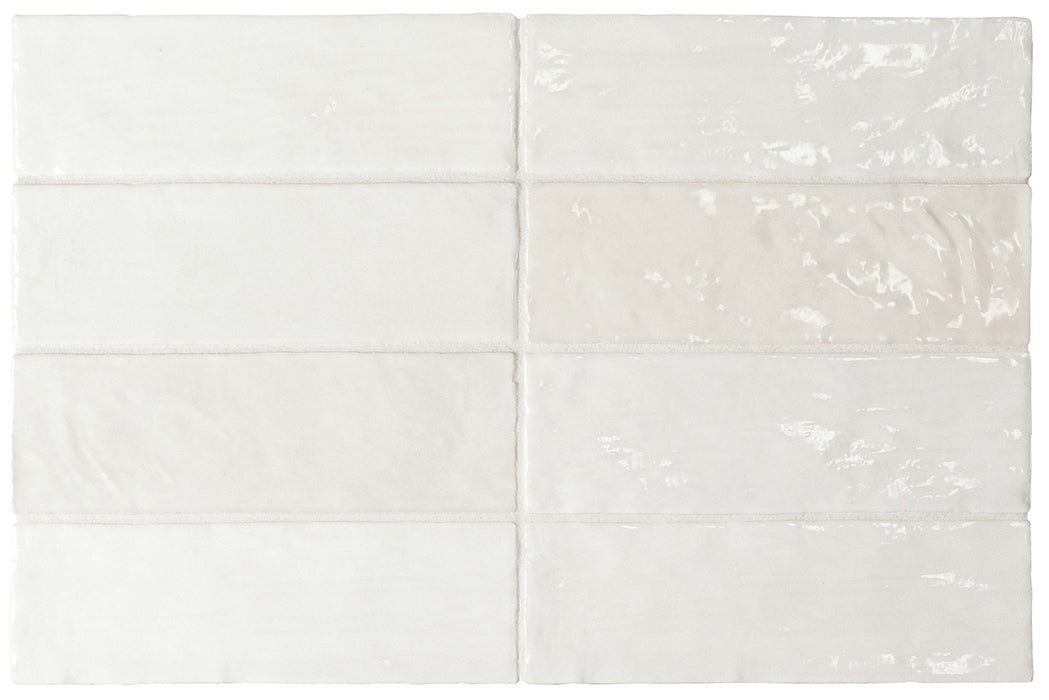 La Riviera Blanc Gloss Wall Tile 65x200mm (0.50m2 box) - $78.06m2