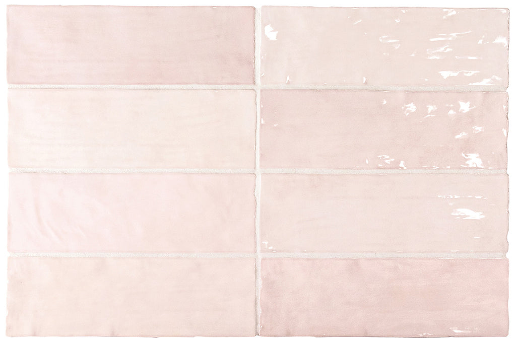 La Riviera Rose Gloss Wall Tile 65x200mm (0.50m2 box)