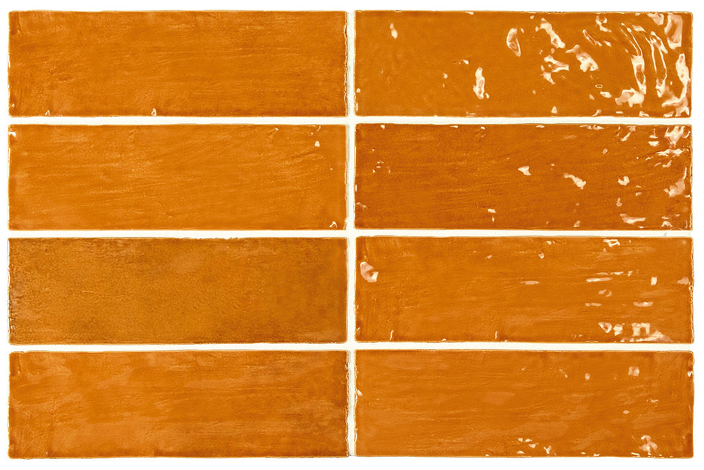 La Riviera Ginger Gloss Wall Tile 65x200mm (0.50m2 box)