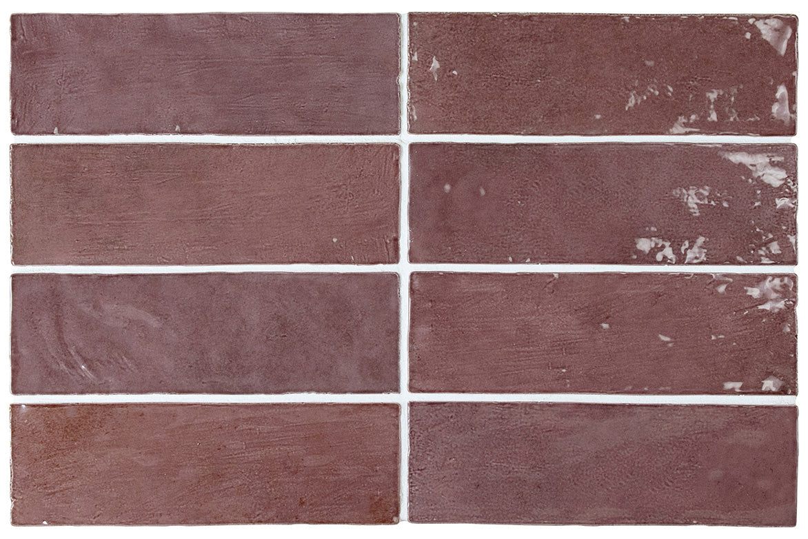 La Riviera Juneberry Gloss Wall Tile 65x200mm (0.50m2 box) — Jules Baxter
