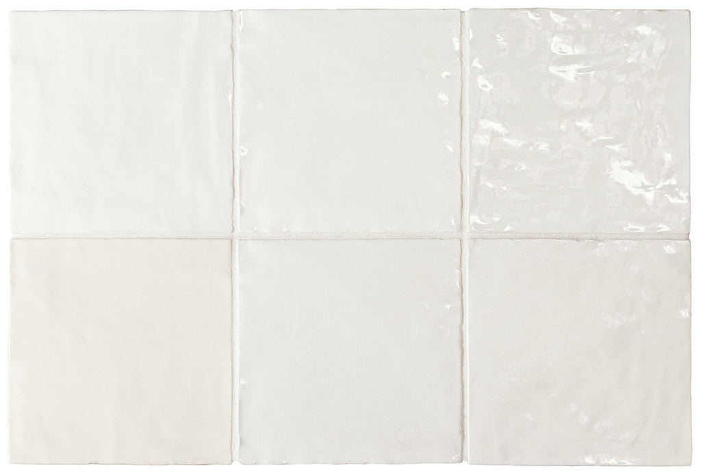 La Riviera Blanc Gloss Wall Tile 132x132mm (1.00m2 box) - $78.50m2