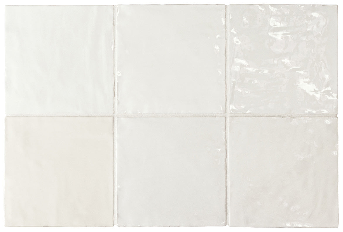 La Riviera Blanc Gloss Wall Tile 132x132mm (1.00m2 box)