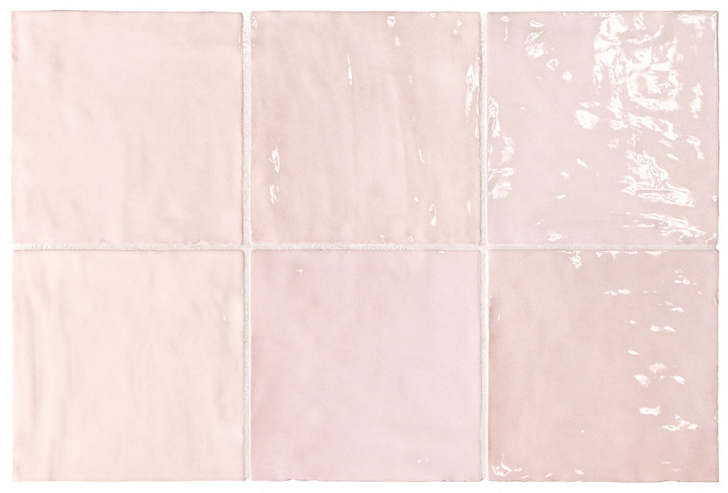 La Riviera Rose Gloss Wall Tile 132x132mm (1.00m2 box)