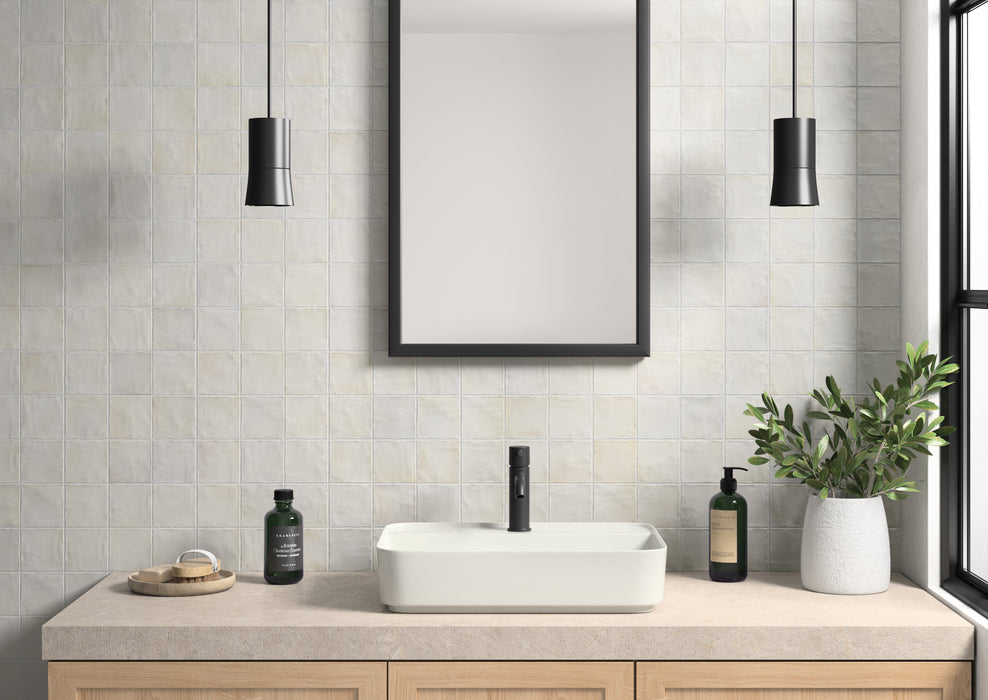 Sabbia Silica White 100x100mm Matt Wall Tile (0.6m2 box)