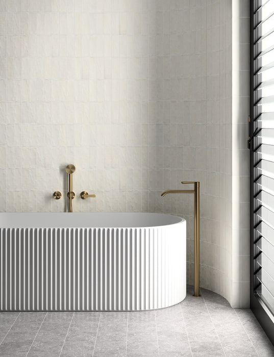 Sabbia Silica White 65x200mm Matt Wall Tile (0.5m2 box)