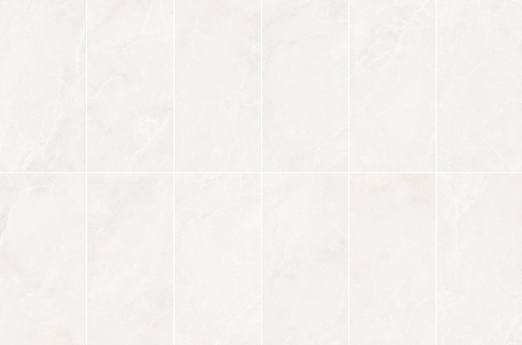 Noble Stone White 600x1200mm Matt Floor/Wall Tile (1.44m2 per box)