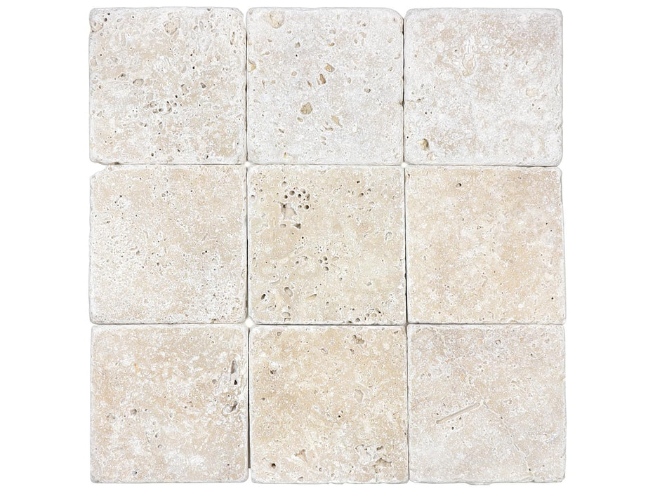 Ivory Travertine Tumbled French Pattern (0.72m2 per box)