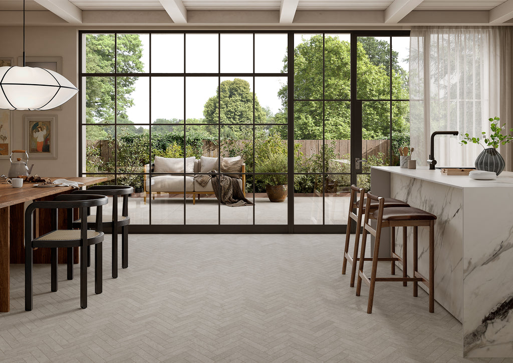 Lutezia Grey Brick 48x200mm Matt Floor/Wall Tile(0.48m2 box)
