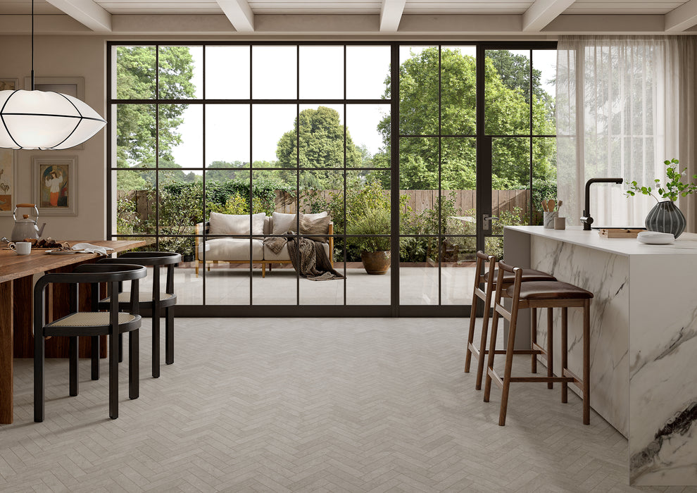 Lutezia Grey Brick 48x200mm Matt Floor/Wall Tile(0.48m2 box)