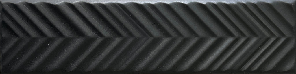 Dust Ink Subway 50x200 Chevron Textured Wall Tile (0.44m2 box)
