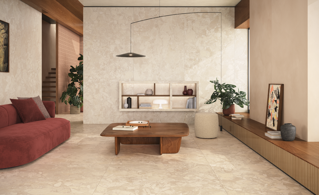 Arkigem Cappuccino 600x1200mm Matt Floor/Wall Tile (1.44m² per Box)