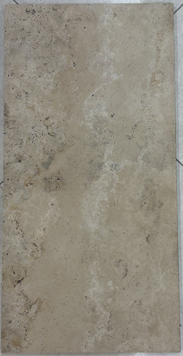 Natural Travertino Crosscut 406x812x12mm Honed and Unfilled (per piece)