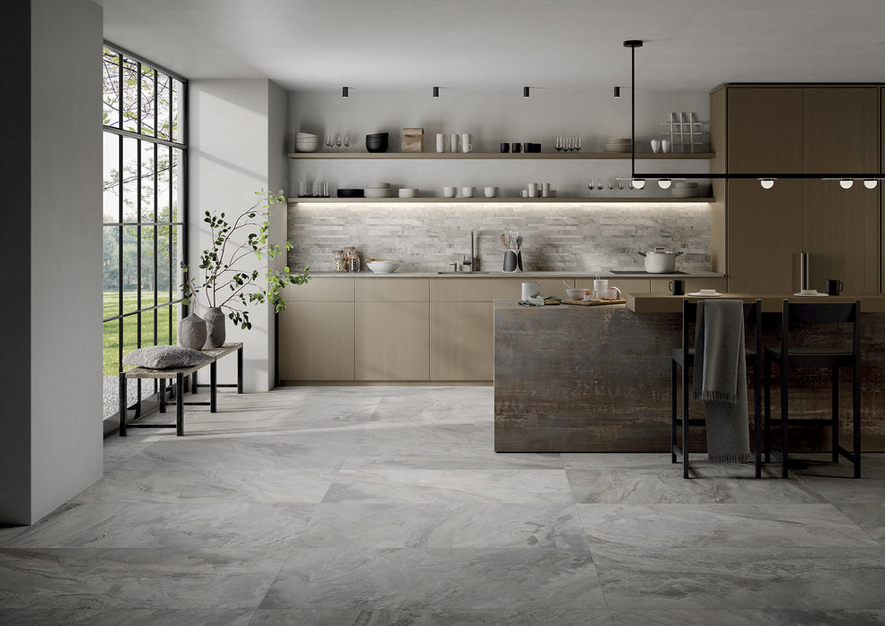 Deep Stone White 600x1200mm Matte Wall/Floor Tile (1.44m2 per box)