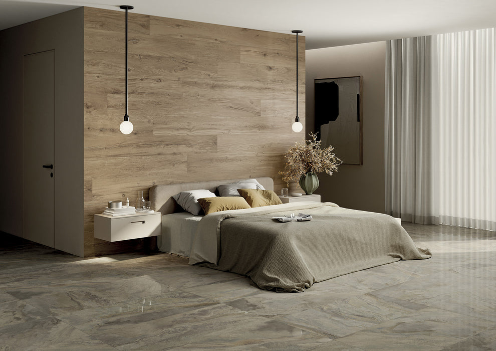 Deep Stone Beige 600x1200mm Matte Wall/Floor Tile (1.44m2 per box)