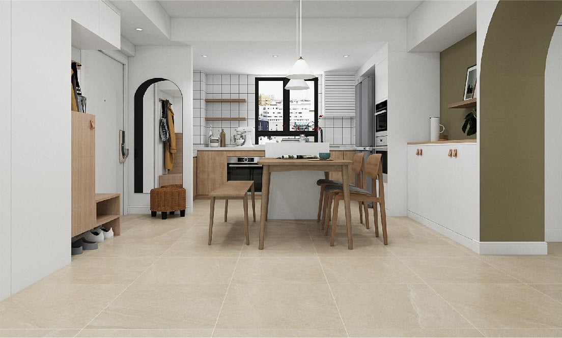 Element Cream Matt 600x600 Floor/Wall Tile (1.44m2 per box)