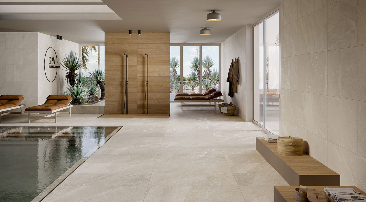 Angers Ivory 300x600mm Matte Floor/Wall Tile (1.26m2 per box)