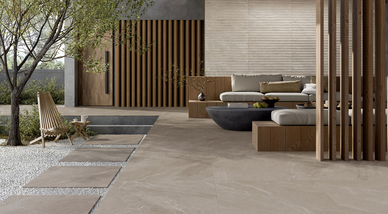 Angers Taupe 600x600mm Matte Floor/Wall Tile (1.08m2 per box)