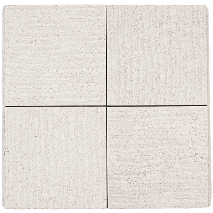 Le Terre Bianco Decoro 100x100mm Matt Floor/Wall Tile (0.5m2 per box)