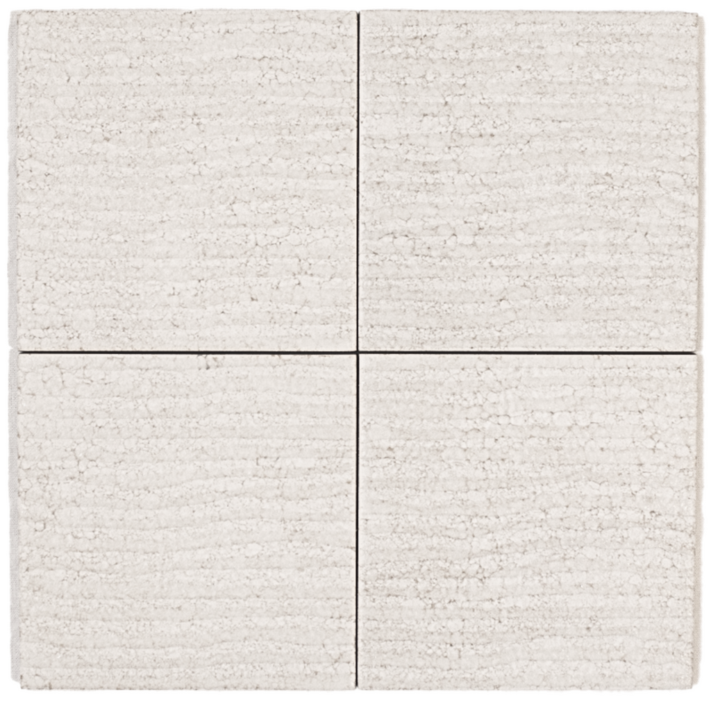 Le Terre Bianco Decoro 100x100mm Matt Floor/Wall Tile (0.5m2 per box)