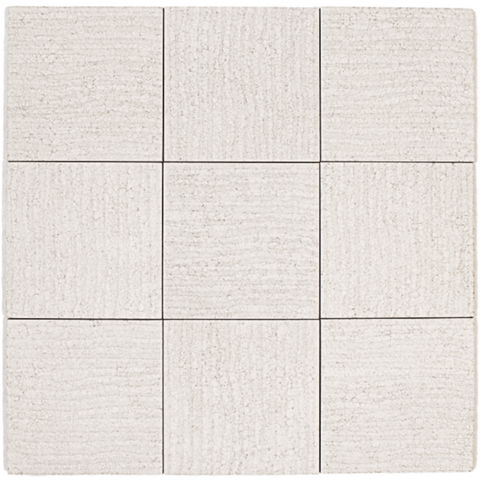 Le Terre Bianco Decoro 100x100mm Matt Floor/Wall Tile (0.5m2 per box)