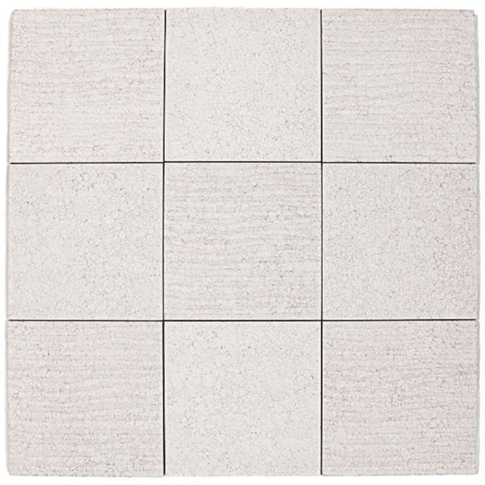 Le Terre Bianco Decoro 100x100mm Matt Floor/Wall Tile (0.5m2 per box)