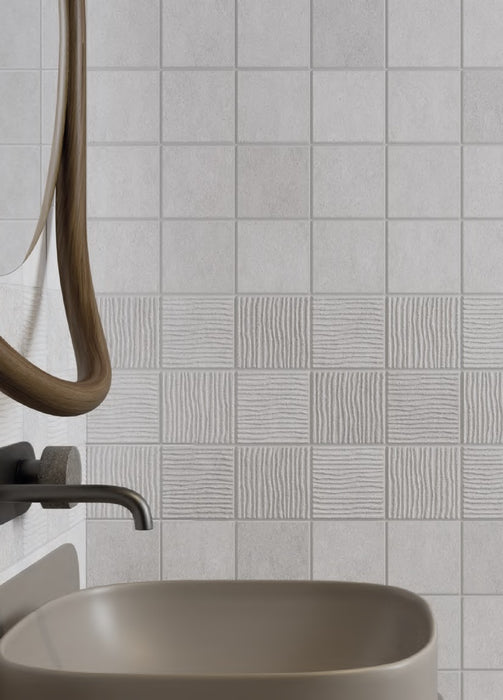 Le Terre Bianco Decoro 100x100mm Matt Floor/Wall Tile (0.5m2 per box)