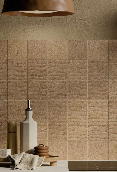 Le Terre Sughero Decoro 100x100mm Matt Floor/Wall Tile (0.5m2 per box)