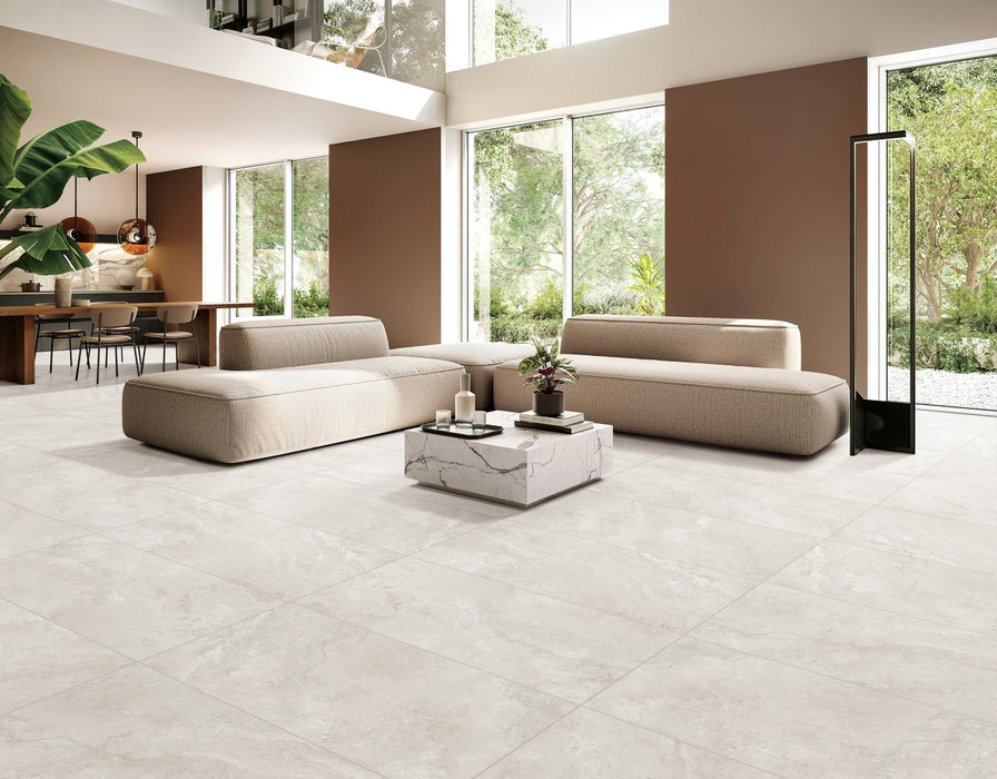 Nordic Travertine Light Rect (In/Out) 600x600mm Floor Tile (1.44m2 box)
