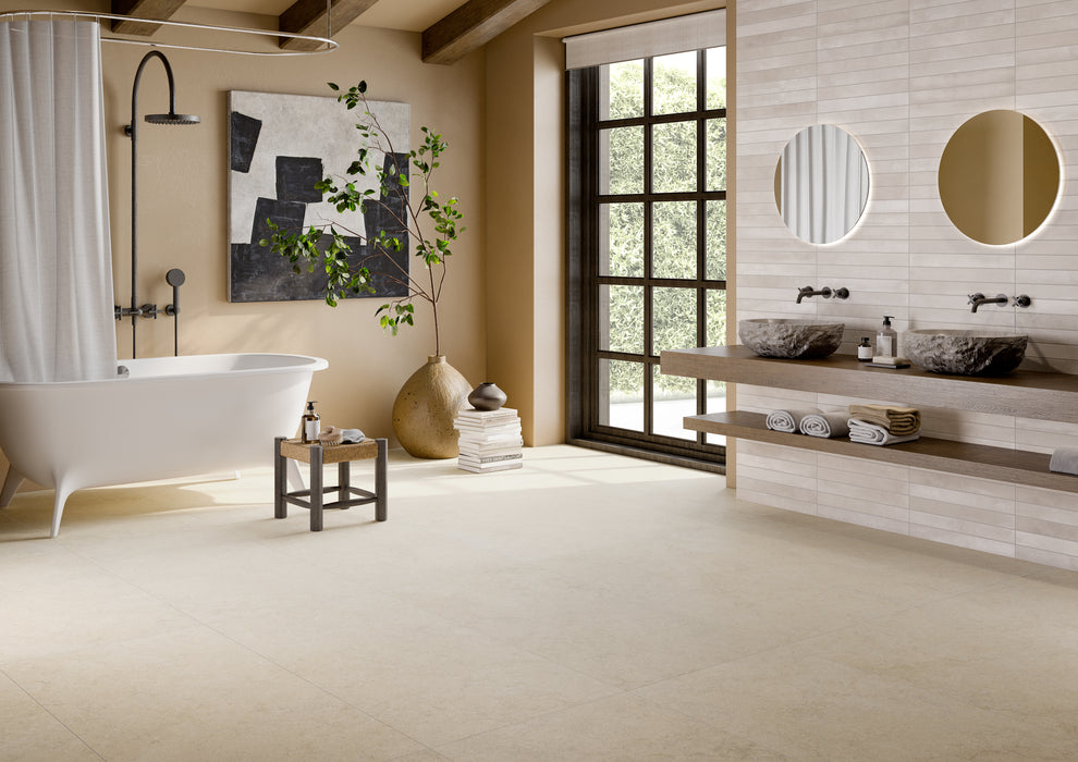 Lutezia Beige 600x1200mm Matt Floor/Wall Tile(1.44m2 box)