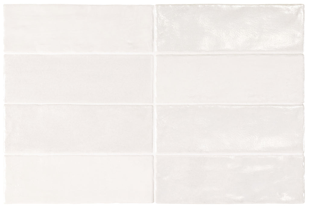 Mallorca White 65x200mm Pearl Wall Tile (0.5m2 box)