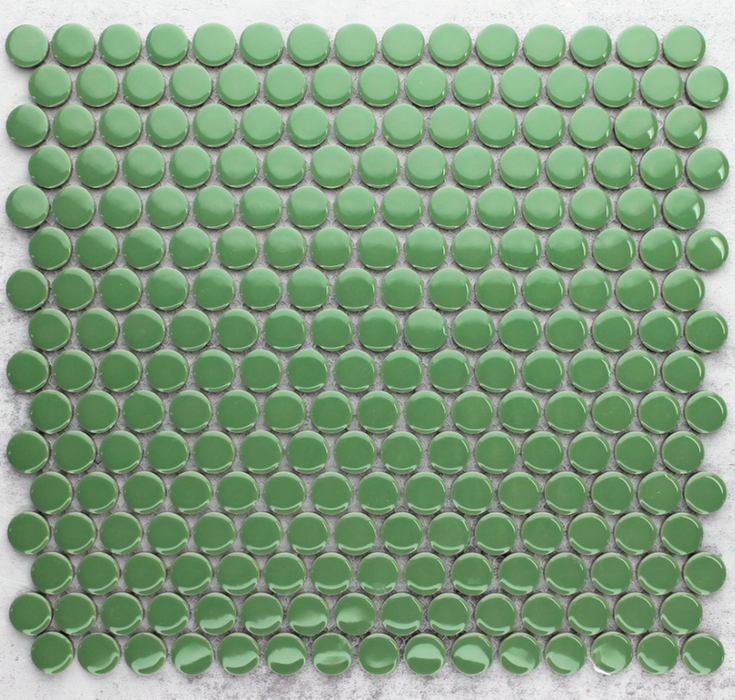 Neo Green Gloss Penny Round 19mm ( 1.85 m2)