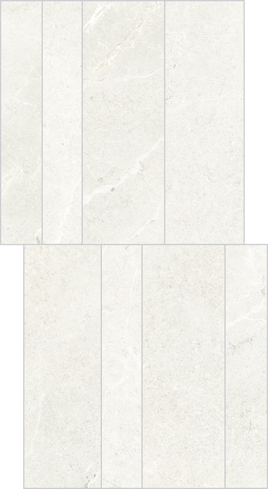 Noble Stone Muretto White 300x600mm Matt Wall Tile (1.08m2 per box)