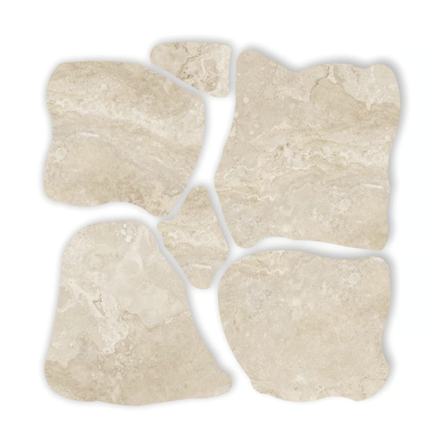 Nordic Beige Crazy Pave 10mm Floor/ Wall Tile (1.080m2 per box)