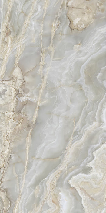 Onice Iride Argento 1200x2800mm Lappato Floor/Wall Tile (3.36m2 per box)