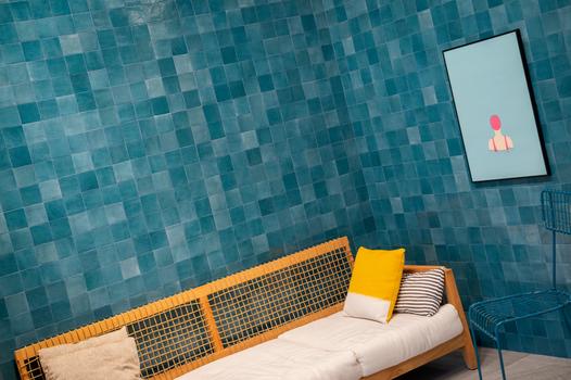 Medley Acquamarina 100x100mm Gloss Wall Tile (0.54m2 per box)