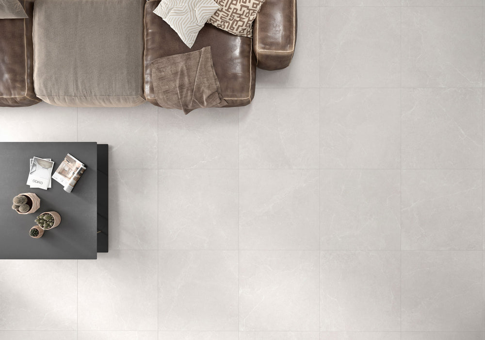 Storm White 600x600mm Matt Floor/ Wall Tile (1.44m2 box) - $58.41m2