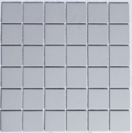 Cookie Grey 48x48x6mm, Unglazed Porcelain Mosaic(1.87m2 per box)