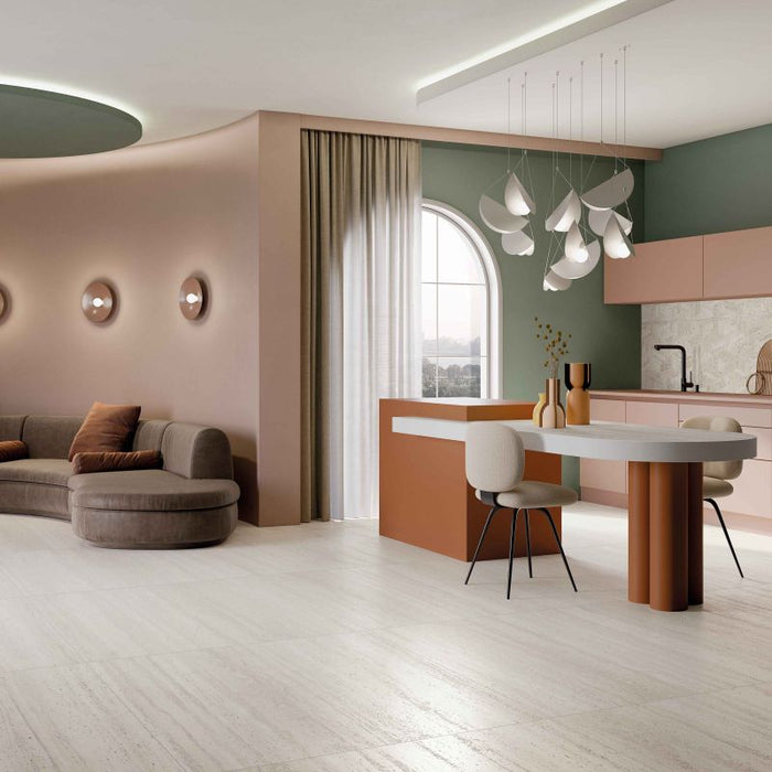 Sensi Roma White Matte 600x1200mm Floor/Wall Tile (1.44m2 per box)