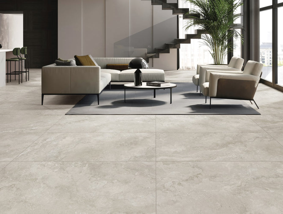 Nordic Silver In/Out 600x600mm Floor/Wall Tile (1.44m2 per box)