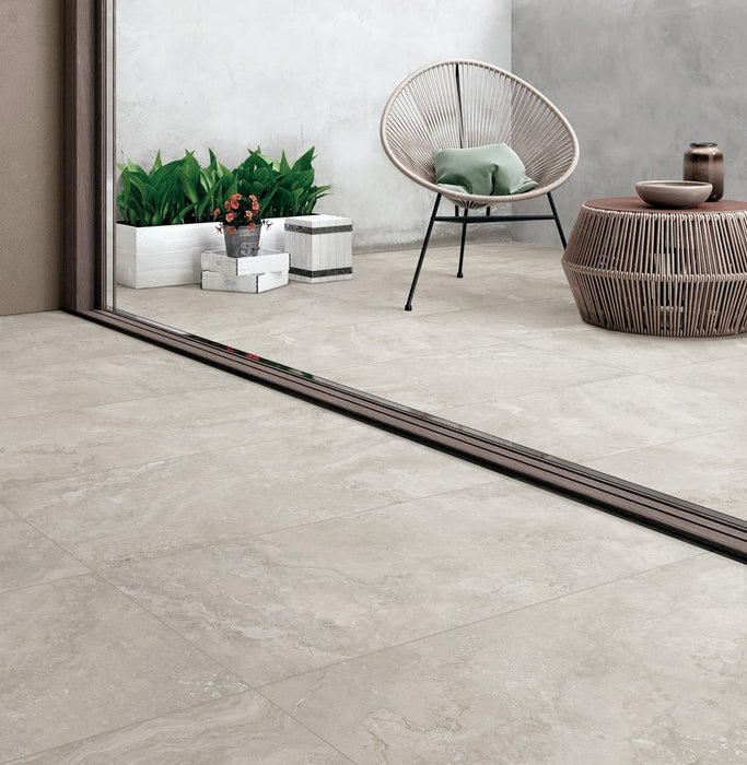 Nordic Travertine Silver Rect (In/Out) 600x600mm Floor Tile (1.44m2 box)