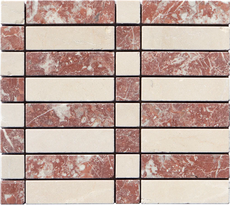 Stripes and Checks Marble Mosaic (.41m2 box)