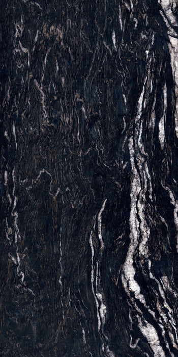 Sensi Gems Titanium Black Polished 600x1200mm Floor/Wall Tile (1.44m2 per box)