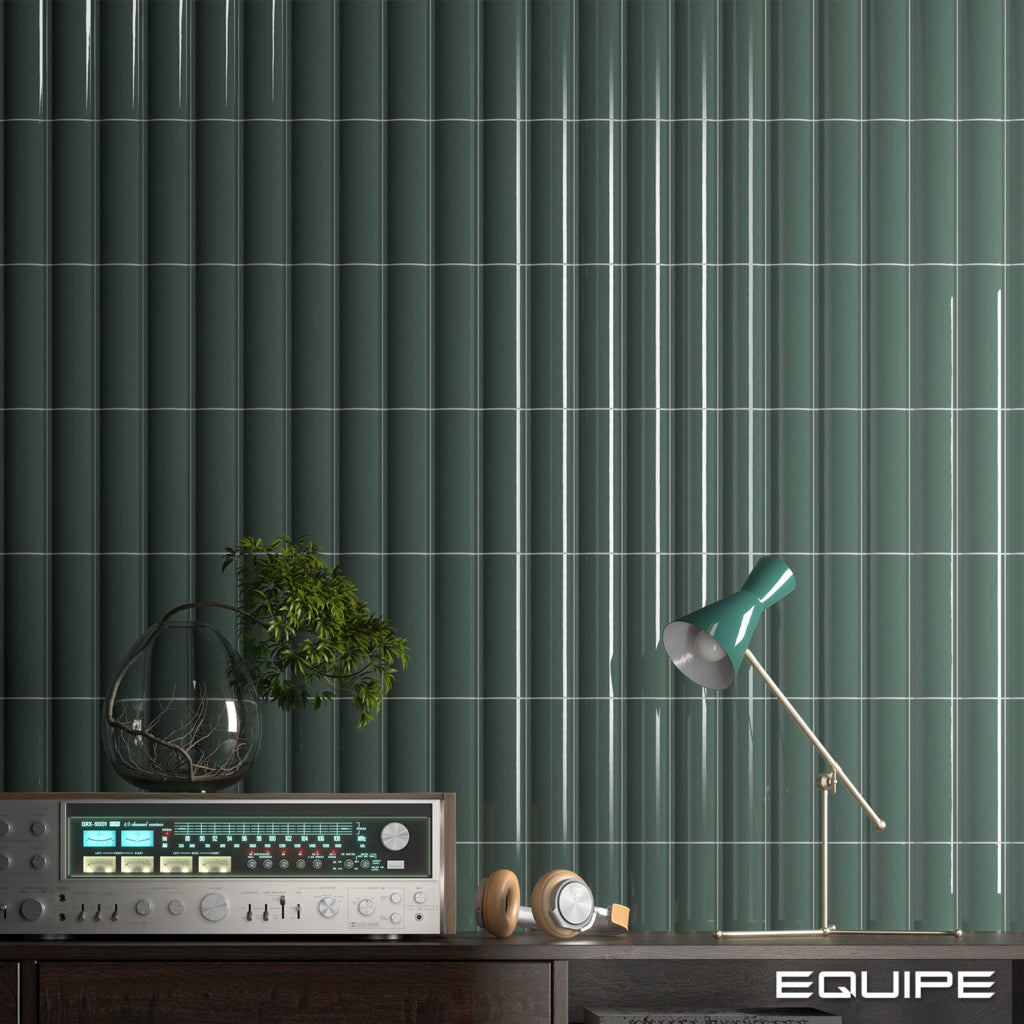 Vibe 'Out' Newport Green Gloss 65x200mm Wall Tile (0.50m2 box)