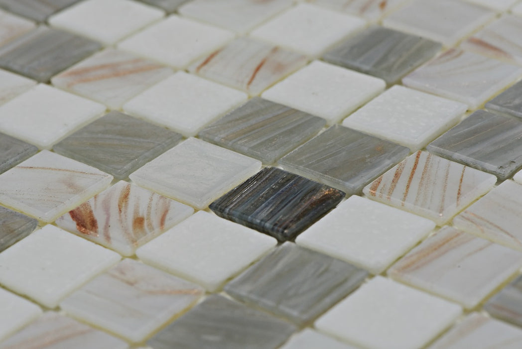 Villa Vanuatu 20x20mm (300x300mm sheet size) Glass Mosaic Pool Tile (Box contains 11 sheets or 1m2)