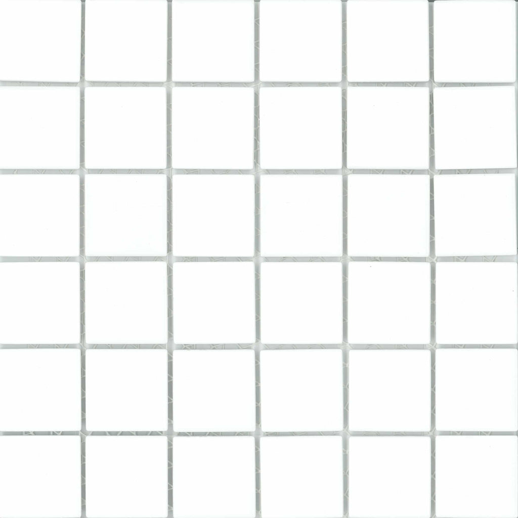 Chic Squares White 47x47 Matt Mosaic 297x297mm Tile (0.929m2 per box)