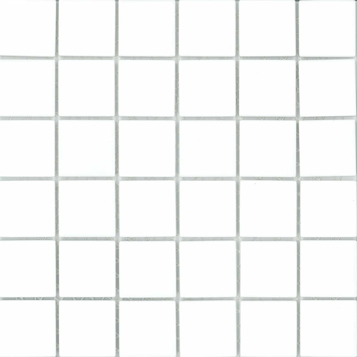 Chic Squares White 47x47 Matt Mosaic 297x297mm Tile (0.929m2 per box)