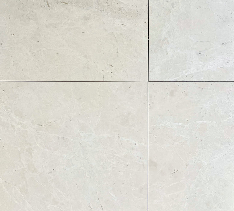 Snow White Marble Honed 610x610x12mm (Sold per m2)