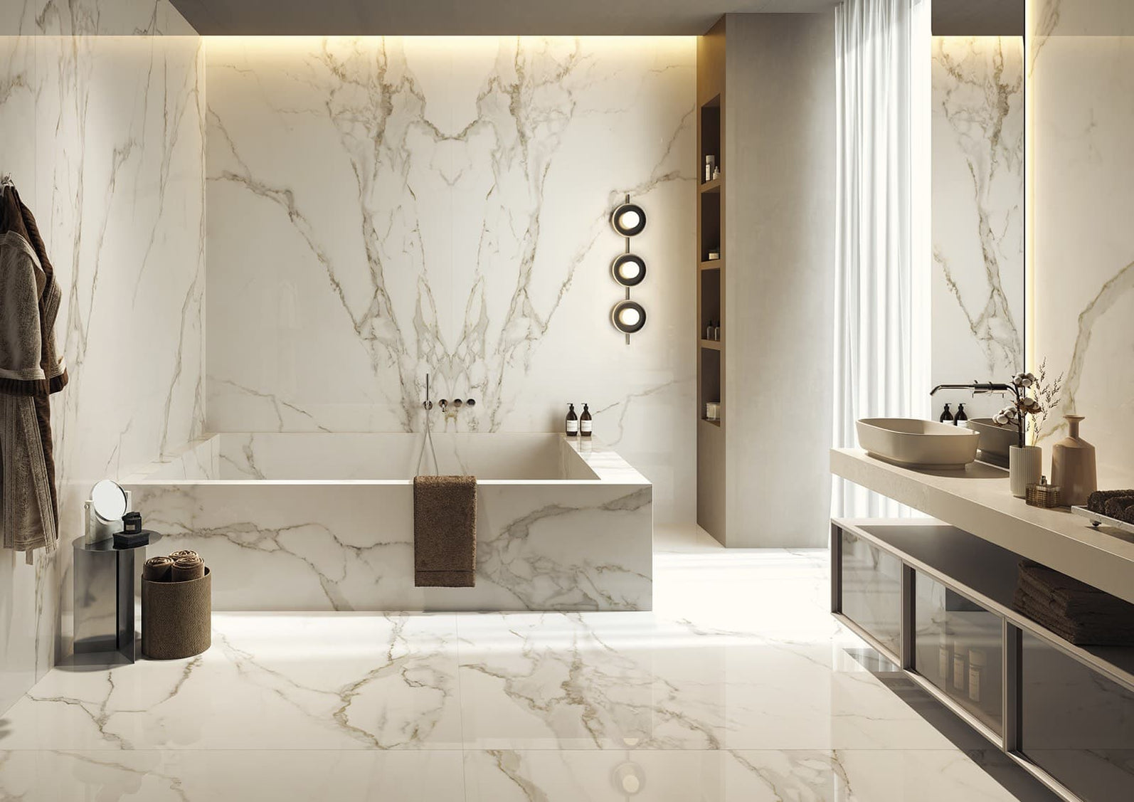 Calacatta Oro 1200x2800mm Lappato Floor/Wall Tile (3.36m2 per box ...